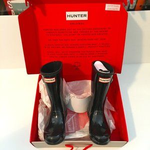 Hunter Original Kids Gloss Rain Boots / Size 13 US